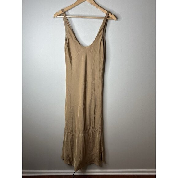 Line & Dot Revolve Slip Dress Womens S Sleeveless Midi Satin Fairy Coquette Y2K - Picture 2 of 14